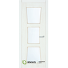 Межкомнатная дверь ЮККА Квадро 12 (Quadro 12) ДО ПВХ