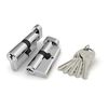 Цилиндровый механизм Fuaro (Фуаро) с вертушкой R302/60 mm-BL (25+10+25) CP хром 5 кл. БЛИСТЕР