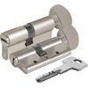 Цилиндровый механизм Kale kilit (Кале килит) с вертушкой 164 DBM-E/80 (35+10+35) mm никель 5 кл.