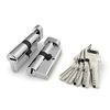 Цилиндровый механизм Fuaro (Фуаро) с вертушкой R602/80 mm (40+10+30) CP хром 5 кл.