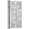 Петля универсальная Fuaro (Фуаро) без врезки 500-2BB/BL 100x2,5 SC (мат. хром) БЛИСТЕР