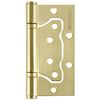 Петля универсальная Fuaro (Фуаро) без врезки 500-2BB 100x2,5 SB (мат. золото)