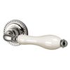 Ручка раздельная Armadillo (Армадилло) Silvia CL1 SILVER-925/LWP-109 Серебро 925/беж фарфор