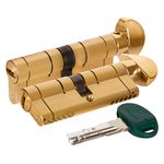 Цилиндровый механизм Mottura (Моттура) с вертушкой C31F363601RLC5 (72 мм/31+10+31), ЛАТУНЬ (PVD) (ве