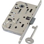 B01101.50.34 Замок AGB (АГБ) межкомнатный под ключ (матовый хром) MEDIANA EVOLUTION