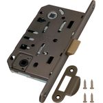 B01102.50.12.567 Замок AGB (АГБ) межкомнатный WC (антич. бронза) MEDIANA EV. (инд.упак+B01000.13)