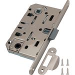B01102.50.34.567 Замок AGB (АГБ) межкомнатный WC (матовый хром) MEDIANA EV. (инд.упак+B01000.13)