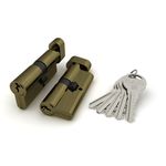 Цилиндровый механизм Fuaro (Фуаро) с вертушкой R302/60 mm-BL (25+10+25) AB бронза 5 кл. БЛИСТЕР
