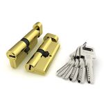 Цилиндровый механизм Fuaro (Фуаро) с вертушкой R602/70 mm-BL (30+10+30) PB латунь 5 кл. БЛИСТЕР