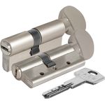 Цилиндровый механизм Kale kilit (Кале килит) с вертушкой 164 DBM-E/80 (35+10+35) mm никель 5 кл.