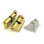 Цилиндровый механизм Fuaro (Фуаро) с вертушкой R302/70 mm (30+10+30) PB латунь 5 кл.