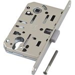 Замок межкомнатный AGB (АГБ) магнитный под цилиндр MEDIANA POLARIS B06103.50.34 (матовый хром)