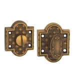 Ручка поворотная MBC (МБС) Alhambra 6х75мм, мат. бронза, мат. лак (2M), с отв. частью