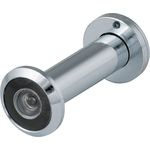 DVZ2, глазок, Fuaro (Фуаро) 16/200/60x100 (оптика пластик, угол обзора 200) CP Хром (подвес)