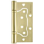 Петля универсальная Fuaro (Фуаро) без врезки 500-2BB/BL 100x2,5 SB (мат. золото) БЛИСТЕР