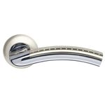 Ручка раздельная Armadillo (Армадилло) Libra LD26-1SN/CP-3 матовый никель/хром TECH (кв. 8х140)