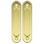 Ручка Armadillo (Армадилло) для раздвижных дверей SH010/CL GOLD-24 Золото 24К