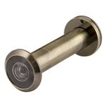 DVZ4, глазок, Fuaro (Фуаро) 16/200/70x130 (оптика пластик, угол обзора 200) AB Бронза