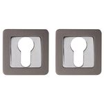Накладка под Punto (Пунто) цилиндр ET QR GR/CP-23 графит/хром