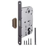 Замок межкомнатный Fuaro (Фуаро) под цилиндр MAGNET M85C-50 GR (графит) (new plate)