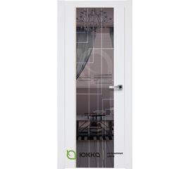 Межкомнатная дверь ЮККА ТРЕНД - 26 (угол 50 град.) ДО ПВХ