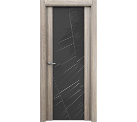 Межкомнатная дверь ВИТОРИ  5.03 (черное ) ДО ПВХ