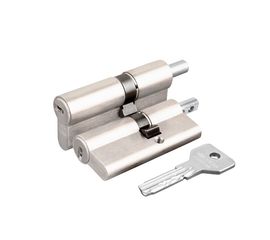 Цилиндровый механизм Cisa (Чиза) под вертушку  ASIX OE302-13.12 (70 мм/30+10+30), НИКЕЛЬ