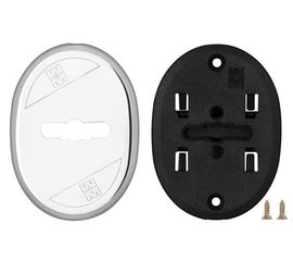 Накладка на Mottura (Моттура) сувальдный замок овальная со шторкой 95.324 (ХРОМ), 1 шт