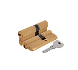 Цилиндровый механизм Cisa (Чиза)  ASIX OE300-18.00 (80 мм/35+10+35), ЛАТУНЬ