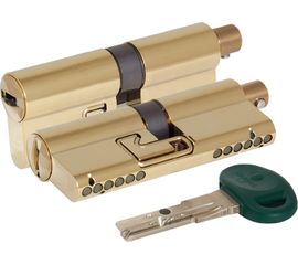 Цилиндровый механизм Mottura (Моттура) под вертушку C31F363601TC5 (72 мм/31+10+31), ЛАТУНЬ (PVD)