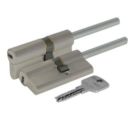 Цилиндровый механизм Cisa (Чиза) под вертушку (дл. шток)  ASTRAL ОА317-87.12 (90 мм/55+10+25), НИКЕЛ