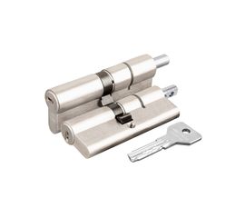 Цилиндровый механизм Cisa (Чиза) под вертушку  ASIX OE302-23.12 (100 мм/45+10+45), НИКЕЛЬ