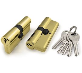 Цилиндровый механизм Fuaro (Фуаро) 100 ZA 60 mm (25+10+25) PB латунь 5 кл.