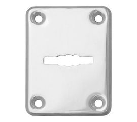 Декоративная накладка Fuaro (Фуаро) ESC082-CP-8 (ХРОМ) на сувальдный замок (1шт) (нерж. сталь)