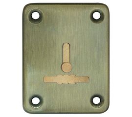 Декоративная накладка Fuaro (Фуаро) ESC081-AB-7 (БРОНЗА) на сув. замок с шторкой (1шт) (латунь)