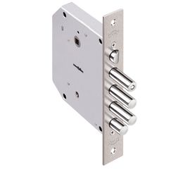 Замок врезной Elbor (Эльбор) сувальдный с задвижкой и защёлкой Базальт 1.05.41, 5 кл. /02646/