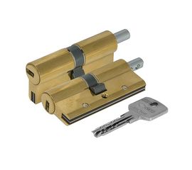 Цилиндровый механизм Cisa (Чиза) под вертушку  ASTRAL S ОА3S2-85.00 (80 мм/40+10+30), ЛАТУНЬ