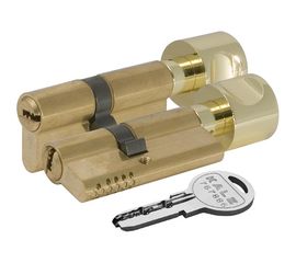Цилиндровый механизм Kale kilit (Кале килит) с вертушкой 164 OBS SCE/80 (35+10+35) mm латунь 5 кл.