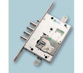 Замок врезной Mottura (Моттура) сувальдный с защёлкой 52.Y535M-D MyKey (правый), ключ 40 мм