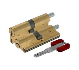 Цилиндровый механизм Cisa (Чиза) под вертушку  RS3 OL3S2-29.66 (90 мм/40+10+40), ЛАТУНЬ