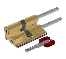 Цилиндровый механизм Cisa (Чиза) под вертушку (дл. шток)  RS3 ОL3S7-07.66 (60 мм/25+10+25), ЛАТУНЬ