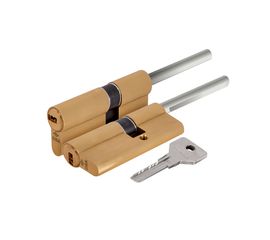 Цилиндровый механизм Cisa (Чиза) под вертушку (дл. шток)  ASIX OE307-12.00 (70 мм/35+10+25), ЛАТУНЬ