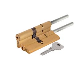 Цилиндровый механизм Cisa (Чиза) под вертушку (дл. шток)  ASIX OE307-87.00 (90 мм/55+10+25), ЛАТУНЬ