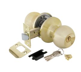 Ручка защелка Punto (Пунто) 6072 SB-E (кл./фик.) мат. золото