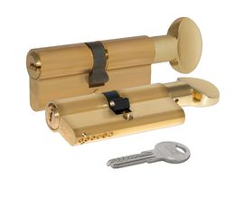 Цилиндровый механизм Kale kilit (Кале килит) с вертушкой 164 SM/90 (40+10+40) mm латунь 5 кл.