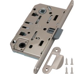 B01102.50.34.567 Замок AGB (АГБ) межкомнатный WC (матовый хром) MEDIANA EV. (инд.упак+B01000.13)