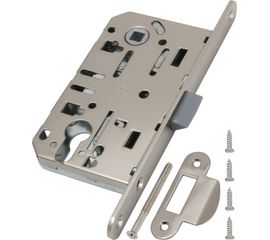 Замок межкомнатный AGB (АГБ) под цил. MEDIANA EVOLUTION B01103.50.34.567 с отв. планкой B01000.13 (м