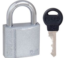 Замок навесной Fuaro (Фуаро) PL-3038 (38 мм) 3 "англ." кл. БЛИСТЕР