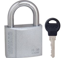 Замок навесной Fuaro (Фуаро) PL-3063 (63 мм) 3 "англ." кл. БЛИСТЕР