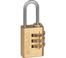 Замок навесной Fuaro (Фуаро) кодовый PL-3521 (21 мм) 3 кл. БЛИСТЕР